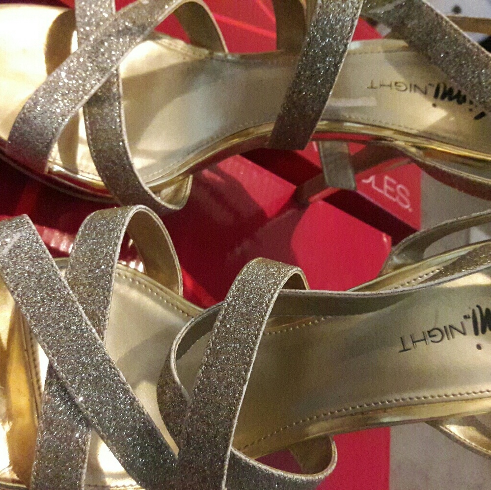 Gold Fioni Midnight High Heel/Stiletto 9W